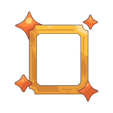 A frame with sparkles highlights and celebrates creative work.