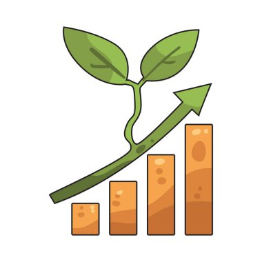 Büyüme gelişmeyi, ilerlemeyi ya da genişlemeyi simgeler.