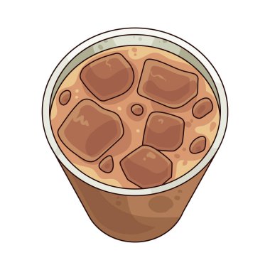 Buzlu kahve, sıcak yaz günlerinde içilen soğuk bir içecektir..