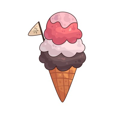 Dondurma külahı, sıcak günlerde serinlemeye yardımcı olan klasik bir yaz ziyafetidir..