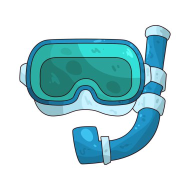 Bir şnorkel maskesi, insanların berrak yaz sularında sualtı sahnelerini keşfetmelerini sağlar..