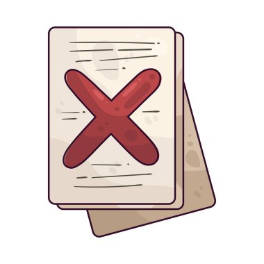 Reddedilen belge, bir belgenin gözden geçirildiğini ancak hata veya uyumsuzluk nedeniyle kabul edilmediğini gösterir.