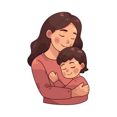 Bir anne sarılması sıcaklığı, güvenliği ve duygusal rahatlığı sembolize eder..