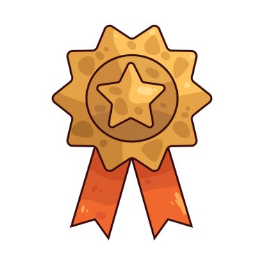 Ribbon is an illustration symbolizing award or recognition.