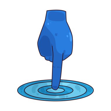 Dokunma Hareketi AR ögelerini kontrol etmek için tıklama hareketlerini temsil eden bir illüstrasyondur.