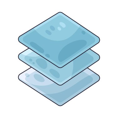 Layer is an illustration representing stacked visual elements in editing.