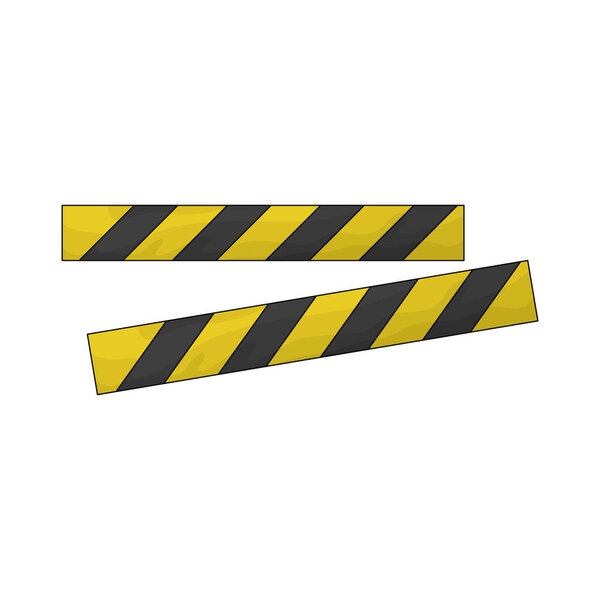 Caution tape is a brightly colored tape used to warn people of potential danger areas.