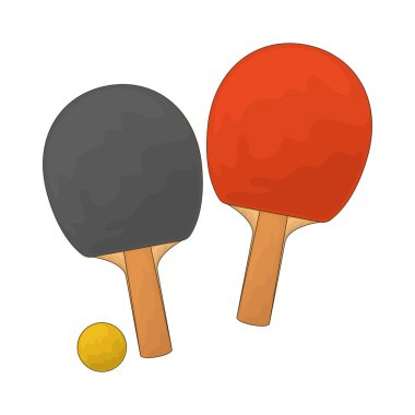 Masa tenisi raketi ve top, masa ağındaki küçük bir topa vurmak için kullanılan hafif ekipmanlardır..