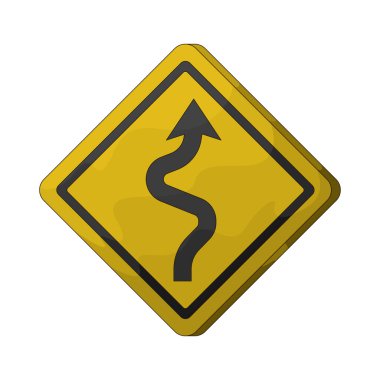 Bir virajlı yol tabelası, sürücüleri ileride birden fazla virajı olan bir yola uyararak hız ve kesiklerin azalmasını teşvik ediyor.