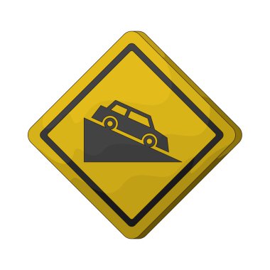 Dik bir tepe tabelası sürücüleri keskin bir eğime karşı uyarır ya da düşüşe geçer, bu da fazladan kontrol gerektirir.