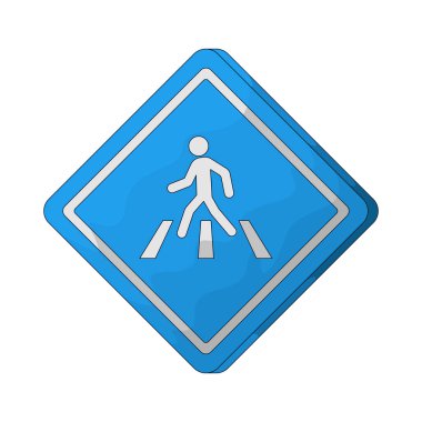 Bir yaya geçidi tabelası sürücüleri yolu geçen insanlara dikkat etmeleri konusunda uyardı.