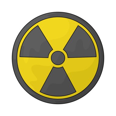 Radyasyon sembolü, radyoaktif veya tehlikeli maddelerin varlığını gösteren bir uyarı işaretidir..