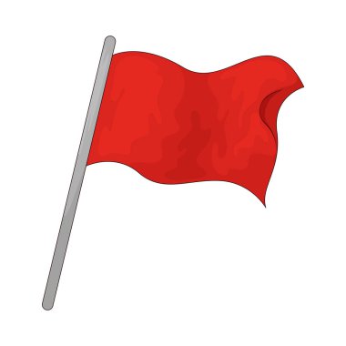 Kırmızı bayrak, tehlikeli koşullar ya da pistteki acil durum nedeniyle yarışa derhal son verildiğini gösteriyor..