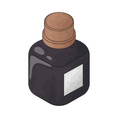 Mürekkep şişesi kalemler veya geleneksel yazma araçları için kullanılan sıvı mürekkep içerir.