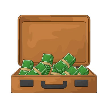 Para çantası, çoğu zaman yasadışı işlemlerle bağlantılı büyük miktarlarda parayı simgeler..