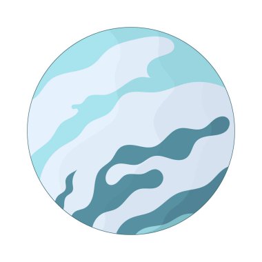 Uranüs, soluk mavi renkte ve alışılmadık bir yan dönüşü olan bir buz devi gezegenidir..