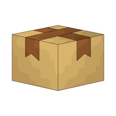 A sealed box is a package that is securely closed to protect its contents during shipping.