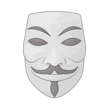 İsimsiz bir maske, dijital aktivitelerde gizli kimlik ve anonimliği temsil eden bir semboldür..