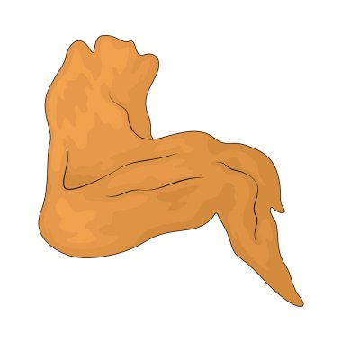 Tavuk kanadı tek kanatlı bir porsiyondur ve genellikle kıtır kıtır olana kadar pişirilir..