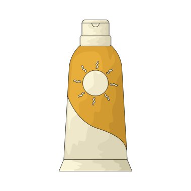 Güneş kremi, deriyi ultraviyole ışınlardan korumak için tasarlanmış koruyucu bir losyon şişesidir..