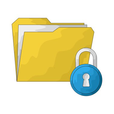 Kilitli bir dizin, güvenlik önlemleri tarafından korunan kısıtlı erişimi gösterir.
