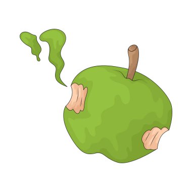 Zehirli elma, masallardaki tehlikeli ve büyülü meyveyi temsil eder..