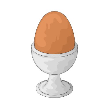 Yumurta kabında bir yumurta, küçük bir kabın içinde dik duran haşlanmış bir yumurtadır..