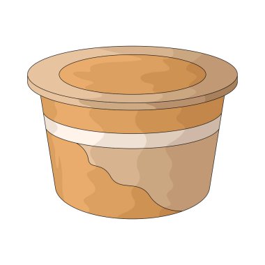 Yoğurt kabı, sindirimi ve diyeti destekleyen probiyotik açısından zengin gıdaları temsil eder..