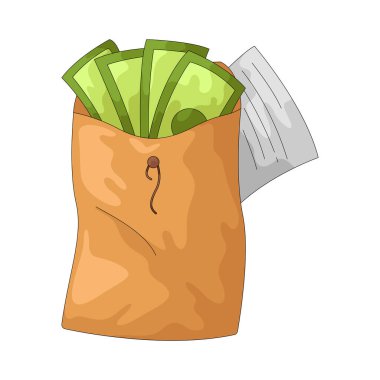 Zarftaki para gizli ya da gizli ödemeleri sembolize eder.