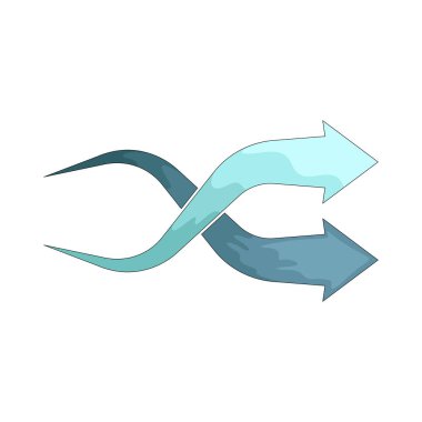 Ok karıştırma rastgele ögeleri temsil eder veya yeniden düzenler.