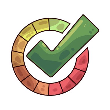 İşlem tamamlanan tüm sürecin tamamlandığını gösteren işaretli bir simgedir.