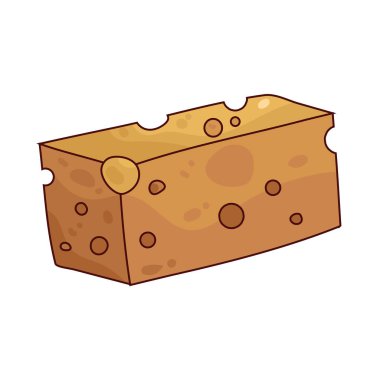 Bir kalıp peynir, dilimlemek, eritmek veya pişirmek için mükemmel bir dikdörtgen parçasıdır..