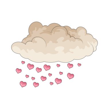 Kalp yağmuru aşkın düşüşünü ya da paylaşılmasını temsil eder..