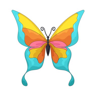 Bir kelebek dönüşümü, yaratıcılığı ve fikirlerin evrimini sembolize eder..