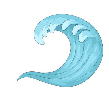 Okyanus dalgası denizi, sörfü ve yaz maceralarını sembolize eden yuvarlanan bir deniz suyu hareketidir..