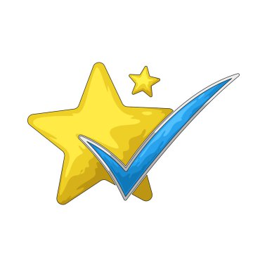 Kontrol Yıldızı, işaretlenmiş onayı temsil etmek için bir yıldız ve kontrol işaretini birleştiren semboldür..