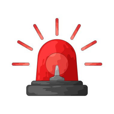 Siren ışığı, acil durumlar için yanıp sönen görsel bir alarmdır..