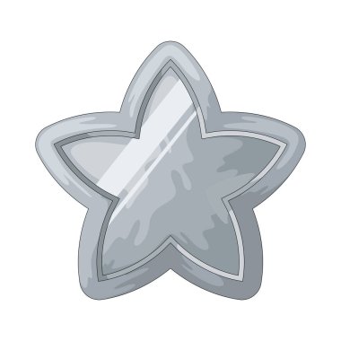 Gümüş yıldız, metalik tonda bir yıldız sembolü olup, ikinciliği veya zarafeti temsil eder..