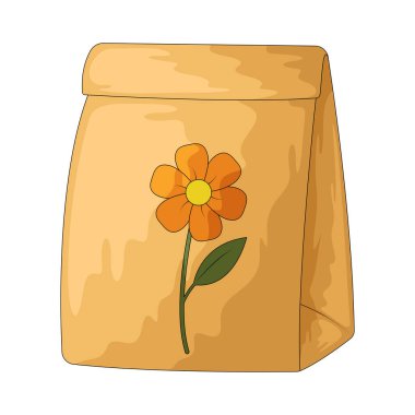 Bir çiçek tohumu paketi yeni çiçekler yetiştirmek için tohumlar içeren küçük bir zarftır..