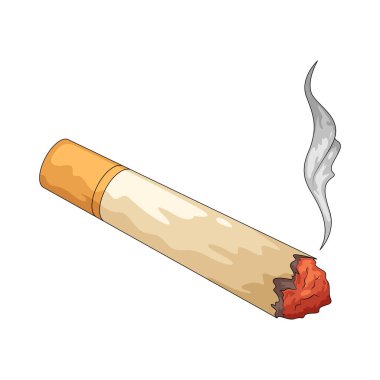 Dumanlı yanan bir sigara, havaya bukle dumanı saçan bir sigaranın göstergesidir..