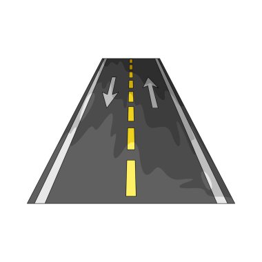 İki şeritli bir yol, her yöne tek şeritli bir yoldur..