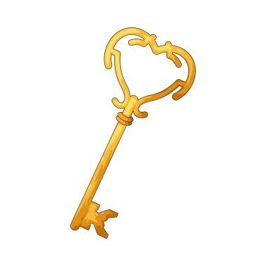 Kalp anahtarı, aşkın ya da birinin kalbinin kilidini açmakla ilgili anahtar bir örnektir..