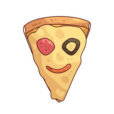 Gülümseyen bir pizza, gülen bir yüze benzeyen süslemeli bir pizzadır..