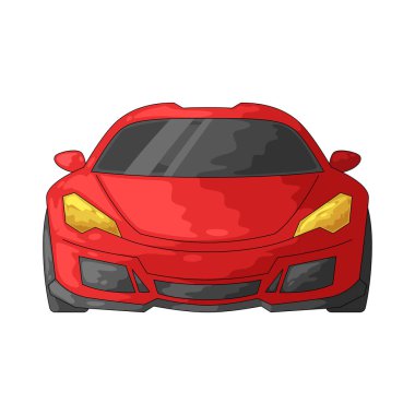 Kırmızı spor araba hızlı ve şık bir performans aracıdır. Parlak kırmızı rengiyle ayırt edilir..