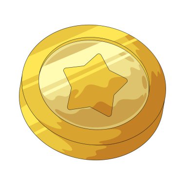 Bir yıldız madeni para ödül puanı, jeton ya da değerli tanıma unsurlarını temsil eder..