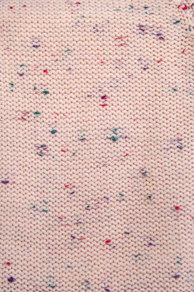 Hintergrund Eines Fragments Aus Strick Rosa Hintergrund Mit Bunten Spritzern — Stockfoto