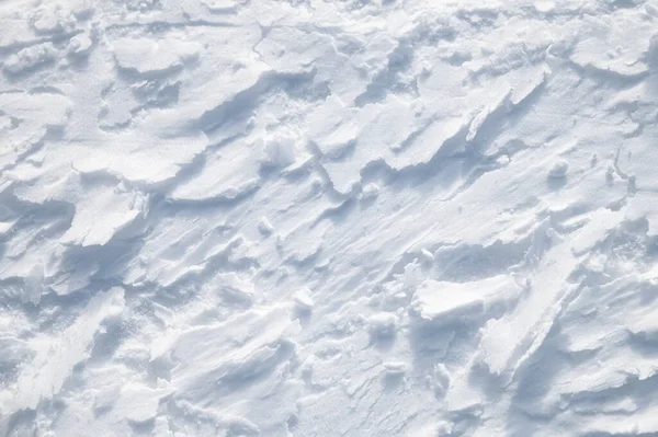 Ski Tracks Pattern White Snow Solitude Color — 스톡 사진