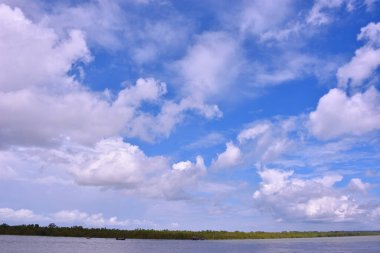 Bu görüntü Bangladeş 'in Coxs Bazar kasabası yakınlarındaki Bakkhali Nehri' ni gösteriyor. Chittagong Arakan tepelerinden akan nehir, Maheshkhali Kanalı 'na akmadan önce balıkçılık faaliyetlerini ve kıyı yaşamını destekler..