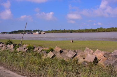 Nehir ekosistemi, sakin yüzey suları ve su altındaki tortu bölgeleriyle yüksek gelgitlerde doğal gelgit etkisini gösteriyor..