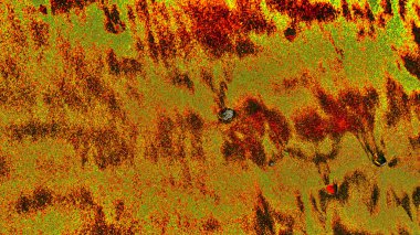 Çizik ve çatlaklarla metal doku